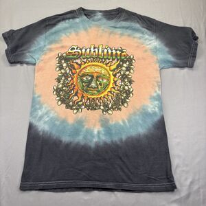 Sublime Sun Logo Mens Medium Tie-Die Graphic Music T-shirt